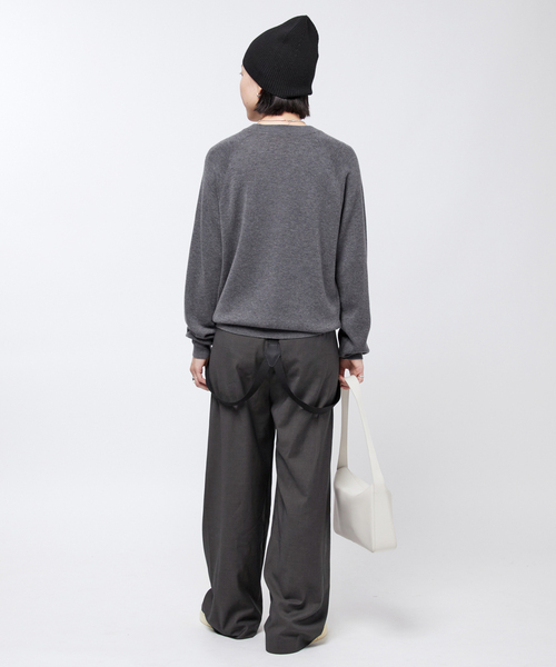 PROVOKE （プロヴォーク）の「【PROVOKE/プロヴォーク】dad suspenders pants（スラックス・レディース・ライトグレー/ネイビー・38/36）」の6枚目の写真