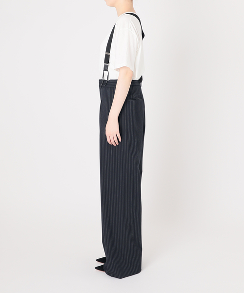 PROVOKE （プロヴォーク）の「【PROVOKE/プロヴォーク】dad suspenders pants（スラックス・レディース・ライトグレー/ネイビー・38/36）」の10枚目の写真