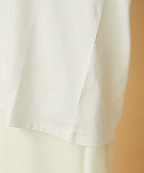 VIS（ビス）の「【洗える】ロゴ＆フォト箔プリントアソートロングTシャツ（Tシャツ/カットソー・レディース・ホワイト系その他/ホワイト系その他2・FREE）」の8枚目の写真