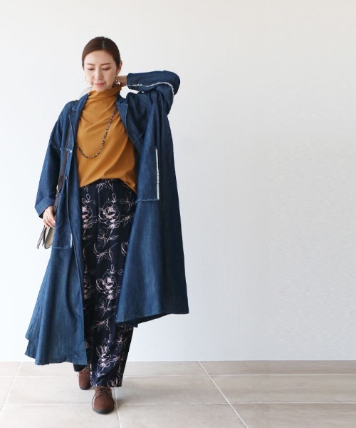 Vieo(ヴィオ)の「上品魅せ華咲きパンツ(その他パンツ・レディース・ホワイト/ネイビー・FREE)」の9枚目の写真