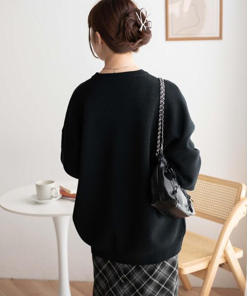 WEGO（ウィゴー）の「WEGO/ジャガードニットビッグプルオーバー（ニット/セーター・レディース・ブラック/ライトグレー/アイボリー/ネイビー・FREE）」の17枚目の写真