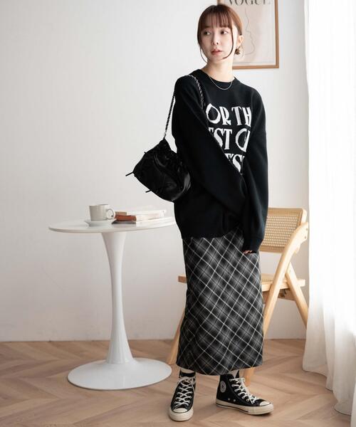 WEGO（ウィゴー）の「WEGO/ジャガードニットビッグプルオーバー（ニット/セーター・レディース・ブラック/ライトグレー/アイボリー/ネイビー・FREE）」の18枚目の写真