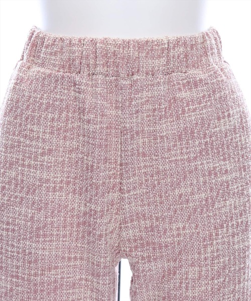 clear（クリア）の「ストレッチツイードフレアパンツ[低身長用サイズ有]≪2024SS≫（その他パンツ・レディース・ベージュ/ブラック/ピンク/グリーン・F/XS）」の10枚目の写真