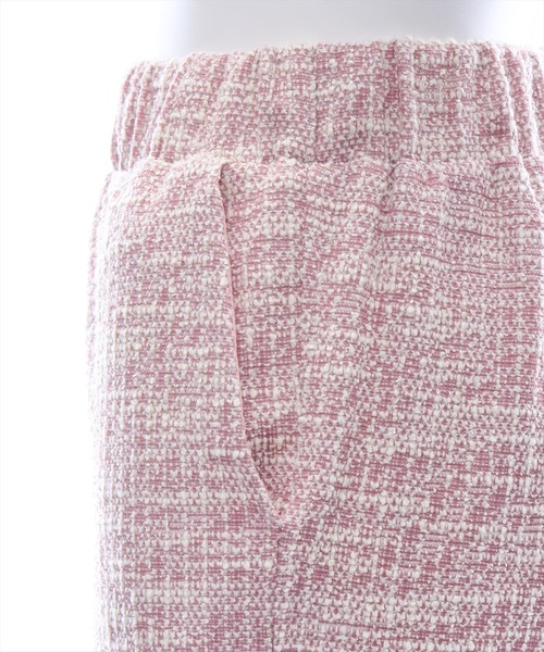 clear（クリア）の「ストレッチツイードフレアパンツ[低身長用サイズ有]≪2024SS≫（その他パンツ・レディース・ベージュ/ブラック/ピンク/グリーン・F/XS）」の11枚目の写真