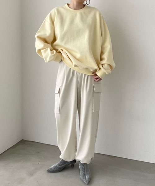 LOWRYS FARM(ローリーズファーム)の「ウラケピーチキモウプルオーバーLS 971131(スウェット・レディース・ピンク/ライトイエロー/アイボリー/ブラック/パープル・FREE)」の9枚目の写真