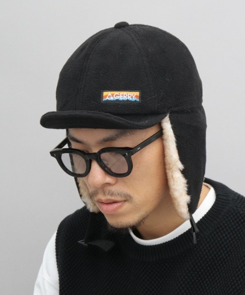 GERRY（ジェリー）の「フリース ショートブリム イヤーフラップ フライトキャップ（キャップ・メンズ・カーキ/ブラック・FREE）」の21枚目の写真
