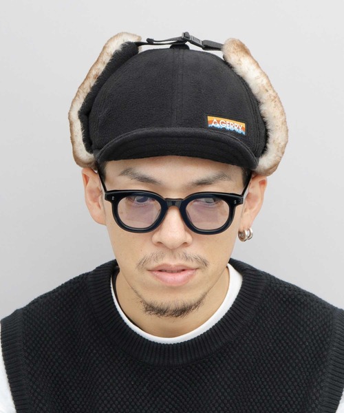 GERRY（ジェリー）の「フリース ショートブリム イヤーフラップ フライトキャップ（キャップ・メンズ・カーキ/ブラック・FREE）」の17枚目の写真