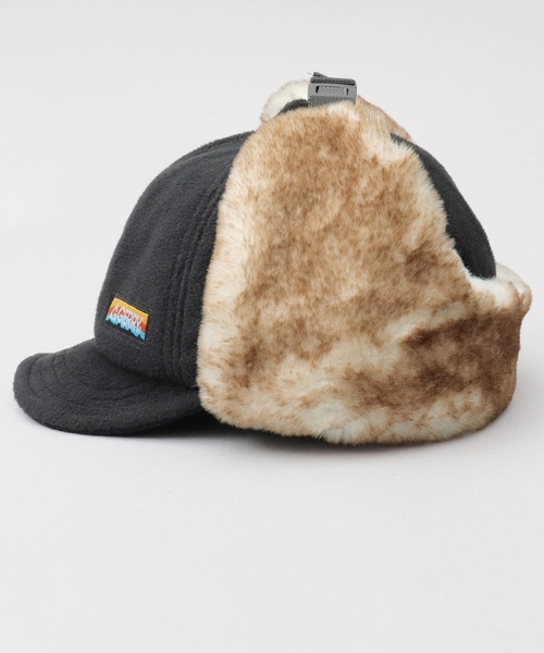 GERRY（ジェリー）の「フリース ショートブリム イヤーフラップ フライトキャップ（キャップ・メンズ・カーキ/ブラック・FREE）」の9枚目の写真
