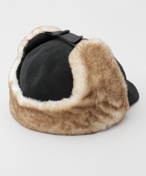 GERRY（ジェリー）の「フリース ショートブリム イヤーフラップ フライトキャップ（キャップ・メンズ・カーキ/ブラック・FREE）」の12枚目の写真