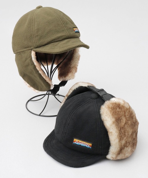 GERRY（ジェリー）の「フリース ショートブリム イヤーフラップ フライトキャップ（キャップ・メンズ・カーキ/ブラック・FREE）」の20枚目の写真