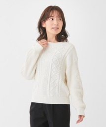 petit main｜プティマインのニット/セーター（ホワイト/白色系）通販  