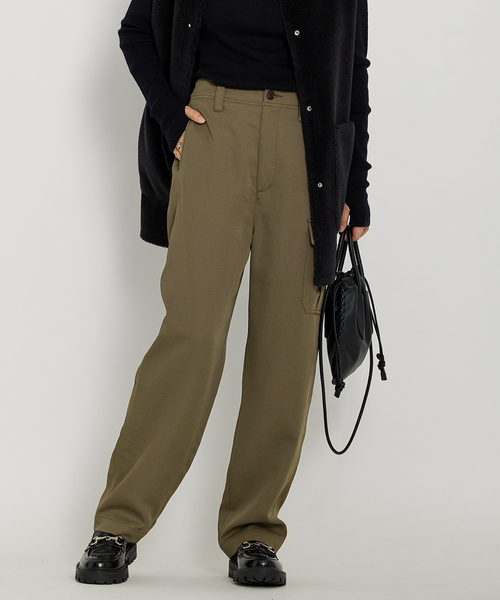 JOURNAL STANDARD(ジャーナルスタンダード)の「ストレッチサテンミリタリーパンツ(カーゴパンツ・レディース・アイボリー/カーキ・36/38)」の17枚目の写真