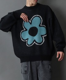 SITRY | classic flower Jacquard Knit Sweater/クラシック フラワー ジャガード ニット セーター(ニット/セーター)