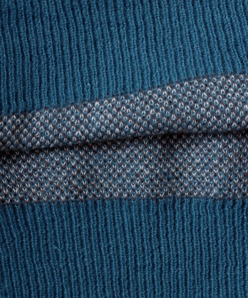 SITRY(シトリー)の「classic flower Jacquard Knit Sweater/クラシック フラワー ジャガード ニット セーター(ニット/セーター・メンズ・ホワイト/グレイッシュブルー/ブラック・L/M)」の5枚目の写真