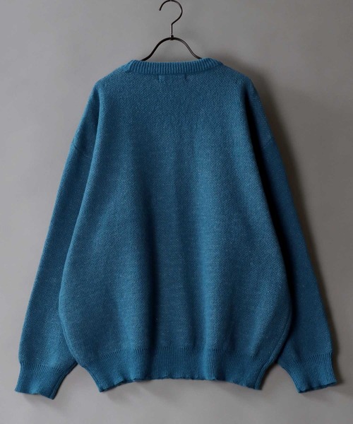 SITRY(シトリー)の「classic flower Jacquard Knit Sweater/クラシック フラワー ジャガード ニット セーター(ニット/セーター・メンズ・ホワイト/グレイッシュブルー/ブラック・L/M)」の10枚目の写真