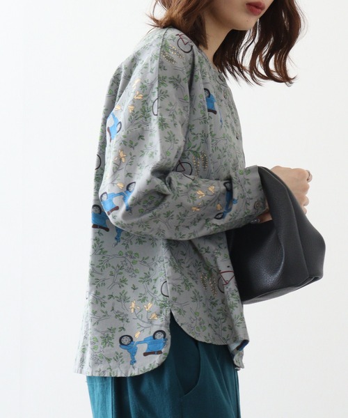 愛車と私と総柄プリントシャツ レディース トップス 長袖 大人の ナチュラル カジュアル イマゴ スクーター 自転車 北欧 デザイン プリント 楽天市場】愛車と私と総柄プリントシャツ レディース トップス