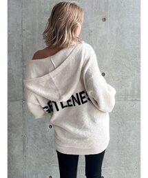 GENTLENESSモールヤーンニットパーカー