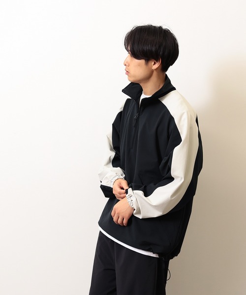 BEAMS（ビームス）の「BEAMS / 2トーン ハーフジップ ブルゾン