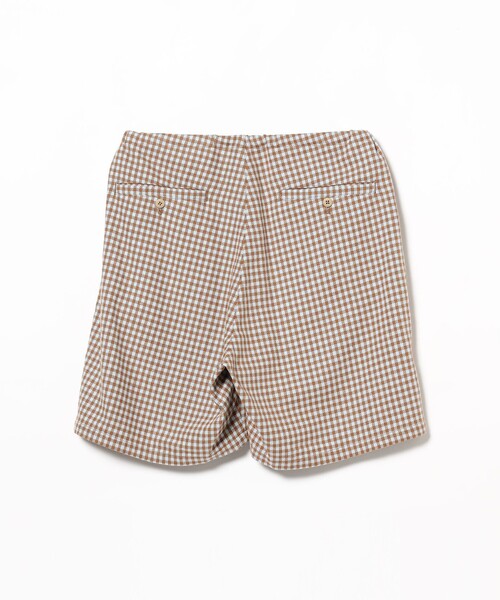 ts(s)(ティーエスエス)の「ts(s) / Gingham Plaid Cotton Polyester Stretch Cloth Drawstring Shorts(その他パンツ・メンズ・ブラウン・3/2)」の5枚目の写真