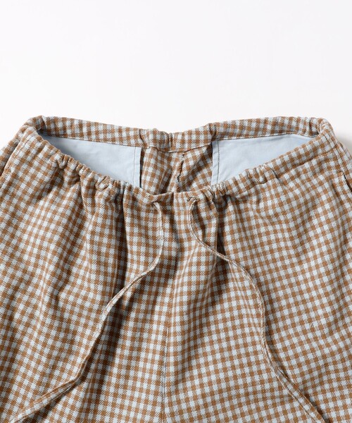 ts(s)(ティーエスエス)の「ts(s) / Gingham Plaid Cotton Polyester Stretch Cloth Drawstring Shorts(その他パンツ・メンズ・ブラウン・3/2)」の6枚目の写真
