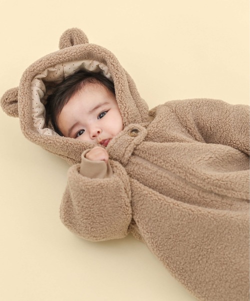 n.o.u.s クマ着ぐるみジャンプスーツ（おくるみ）｜n.o.u.s（ノウズ