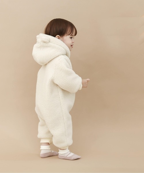 n.o.u.s（ノウズ）の「n.o.u.s クマ着ぐるみジャンプスーツ（おくるみ・キッズ・クリーム/ベージュ・70cm/80ｃｍ）」の10枚目の写真