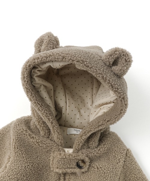 n.o.u.s（ノウズ）の「n.o.u.s クマ着ぐるみジャンプスーツ（おくるみ・キッズ・クリーム/ベージュ・70cm/80ｃｍ）」の13枚目の写真