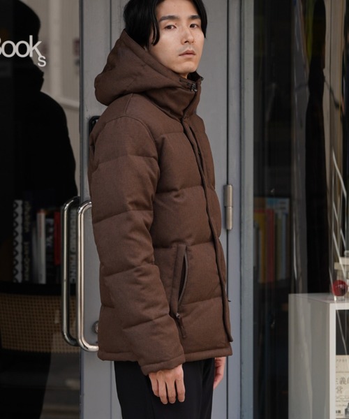 NAVY（ネイビー）の「NAVY ウールライク PREMIUM DOWNフードジャケット