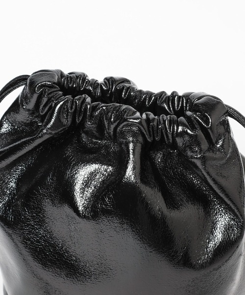 LEPSIM（レプシィム）の「メタリックミニ巾着バッグ　987073（ショルダーバッグ・レディース・シルバー/ブルー/ブラック・ONE SIZE）」の12枚目の写真