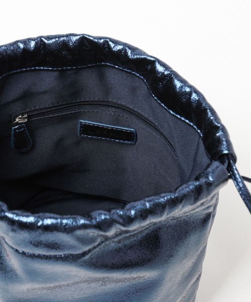 LEPSIM（レプシィム）の「メタリックミニ巾着バッグ　987073（ショルダーバッグ・レディース・シルバー/ブルー/ブラック・ONE SIZE）」の19枚目の写真