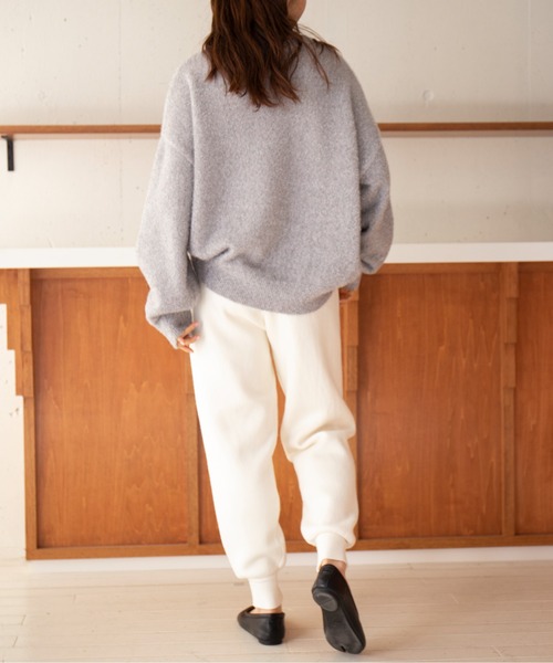 MAISON BREEZE(メゾンブリーズ)の「【MAISON BREEZE】裏起毛カジュアルスウェットパンツ KNF049(スウェットパンツ・レディース・グレー/ブラック/アイボリー・FREE)」の9枚目の写真