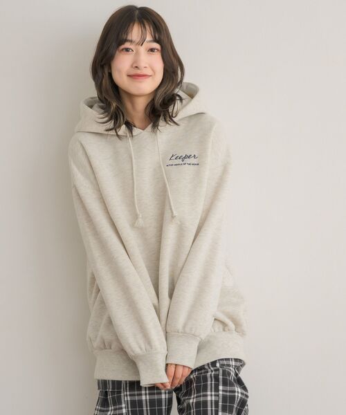 RETRO GIRL（レトロガール）の「フーディーBIGトレーナー（パーカー・レディース・ダークグレー/ブラック/ホワイト系その他・FREE）」の7枚目の写真