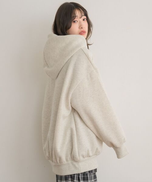 RETRO GIRL（レトロガール）の「フーディーBIGトレーナー（パーカー・レディース・ダークグレー/ブラック/ホワイト系その他・FREE）」の9枚目の写真