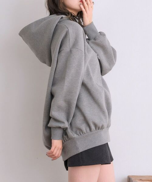 RETRO GIRL（レトロガール）の「フーディーBIGトレーナー（パーカー・レディース・ダークグレー/ブラック/ホワイト系その他・FREE）」の15枚目の写真