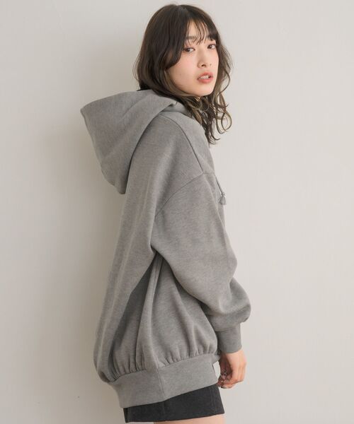 RETRO GIRL（レトロガール）の「フーディーBIGトレーナー（パーカー・レディース・ダークグレー/ブラック/ホワイト系その他・FREE）」の18枚目の写真