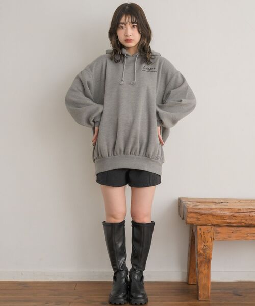 RETRO GIRL（レトロガール）の「フーディーBIGトレーナー（パーカー・レディース・ダークグレー/ブラック/ホワイト系その他・FREE）」の20枚目の写真