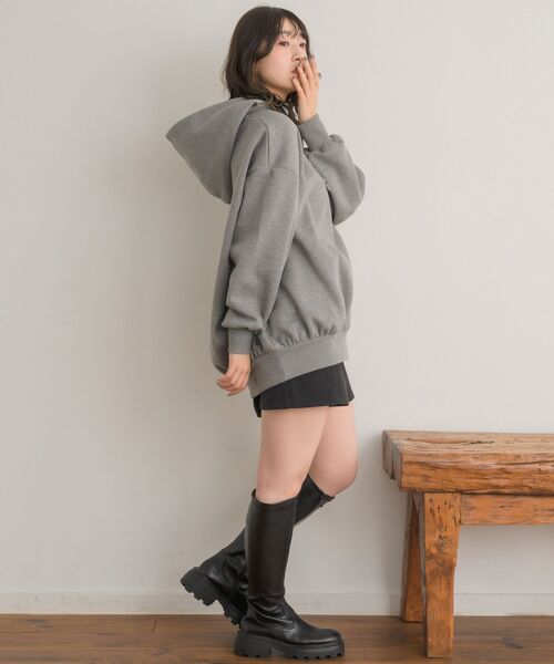 RETRO GIRL（レトロガール）の「フーディーBIGトレーナー（パーカー・レディース・ダークグレー/ブラック/ホワイト系その他・FREE）」の22枚目の写真