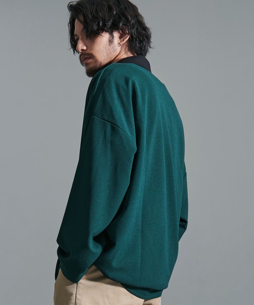 SILVER BULLET(シルバーバレット)の「『CavariA/キャバリア』ハーフZIP長袖カットソー(Tシャツ/カットソー・メンズ・オレンジ/グレー/グリーン・M/L)」の11枚目の写真