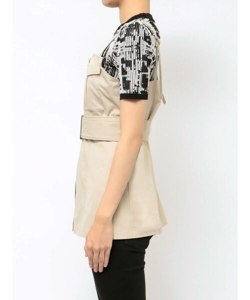 MURUA(ムルーア)の「デザインビスチェトップス(シャツ/ブラウス・レディース・ベージュ/ブルー/ブラック・FREE)」の17枚目の写真