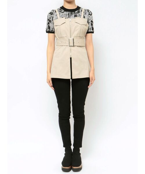 MURUA(ムルーア)の「デザインビスチェトップス(シャツ/ブラウス・レディース・ベージュ/ブルー/ブラック・FREE)」の22枚目の写真