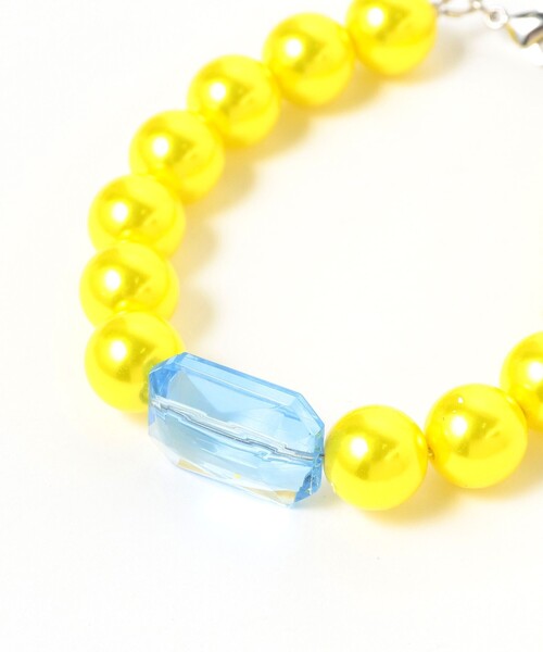 Ray BEAMS(レイビームス)の「Ray BEAMS / バイカラー パール ブレスレット(ブレスレット・レディース・ラベンダー/イエロー・ONE SIZE)」の7枚目の写真