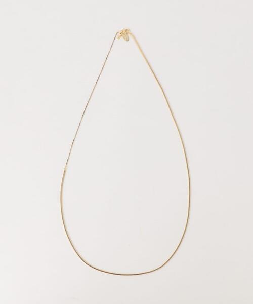 green label relaxing（グリーンレーベルリラクシング）の「スクエアチェーン スライド ネックレス（ネックレス・レディース・シルバー/ゴールド・FREE）」の2枚目の写真