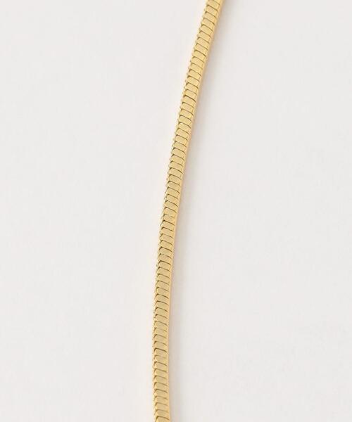 green label relaxing（グリーンレーベルリラクシング）の「スクエアチェーン スライド ネックレス（ネックレス・レディース・シルバー/ゴールド・FREE）」の4枚目の写真