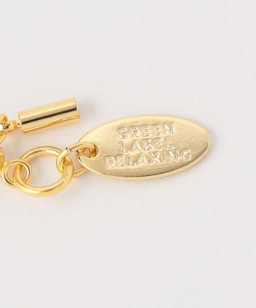 green label relaxing（グリーンレーベルリラクシング）の「スクエアチェーン スライド ネックレス（ネックレス・レディース・シルバー/ゴールド・FREE）」の7枚目の写真