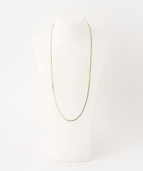 green label relaxing（グリーンレーベルリラクシング）の「スクエアチェーン スライド ネックレス（ネックレス・レディース・シルバー/ゴールド・FREE）」の8枚目の写真