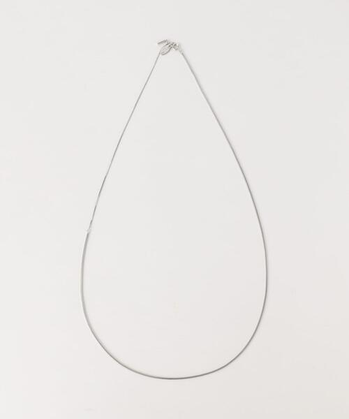 green label relaxing（グリーンレーベルリラクシング）の「スクエアチェーン スライド ネックレス（ネックレス・レディース・シルバー/ゴールド・FREE）」の9枚目の写真