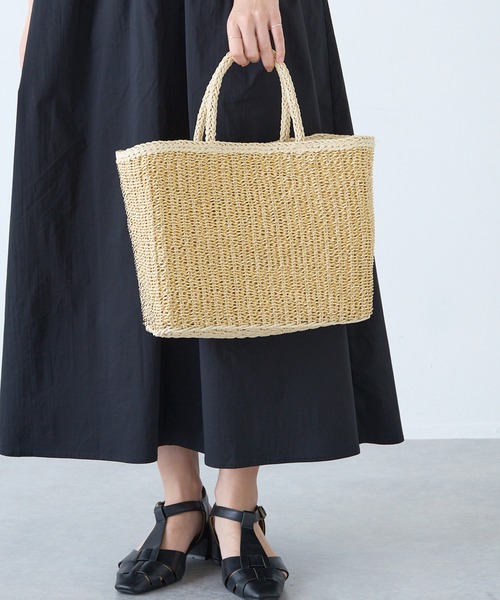 LAVEANGE（ラビアンジェ）の「ラメかごバッグ（かごバッグ・レディース・ゴールド/シルバー・F）」の8枚目の写真