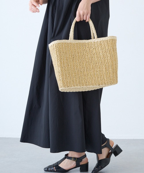 LAVEANGE（ラビアンジェ）の「ラメかごバッグ（かごバッグ・レディース・ゴールド/シルバー・F）」の10枚目の写真