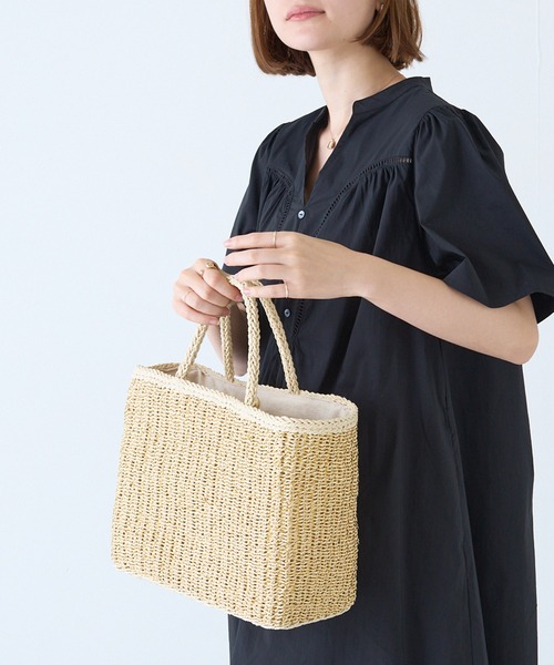 LAVEANGE（ラビアンジェ）の「ラメかごバッグ（かごバッグ・レディース・ゴールド/シルバー・F）」の11枚目の写真