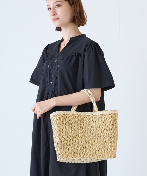 LAVEANGE（ラビアンジェ）の「ラメかごバッグ（かごバッグ・レディース・ゴールド/シルバー・F）」の12枚目の写真